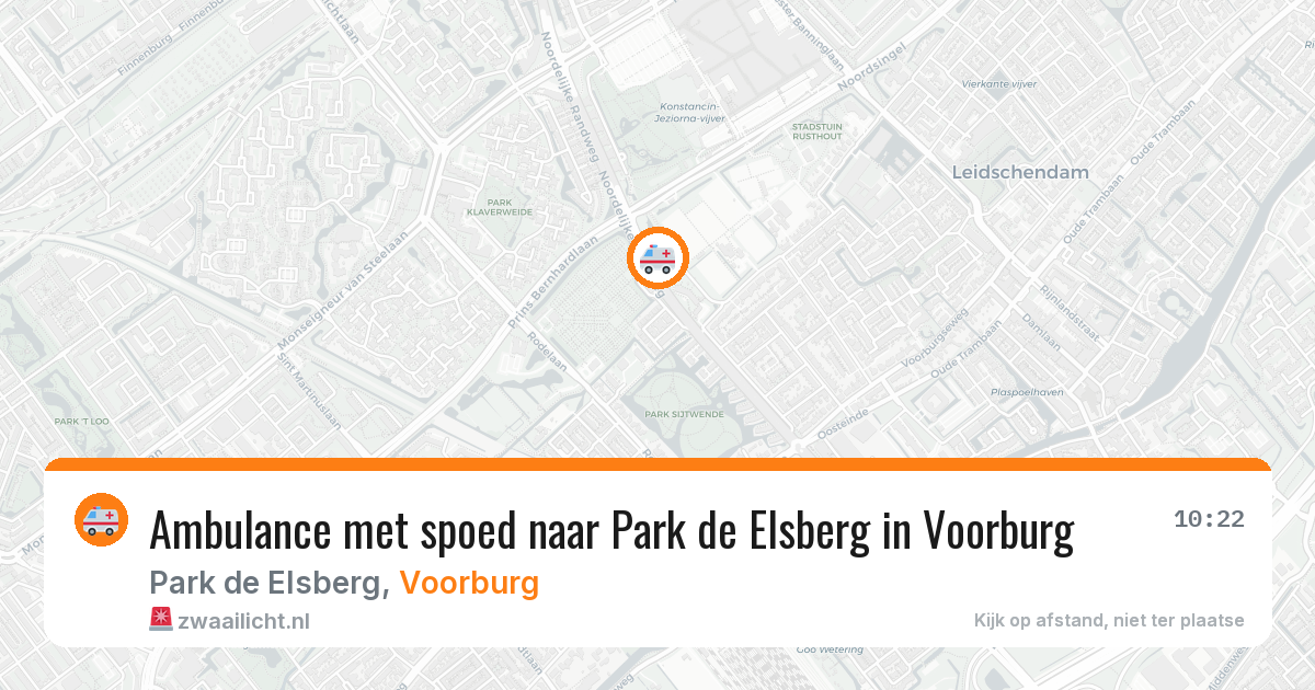Ambulance met spoed naar Park de Elsberg in Voorburg — 30 jun 2026