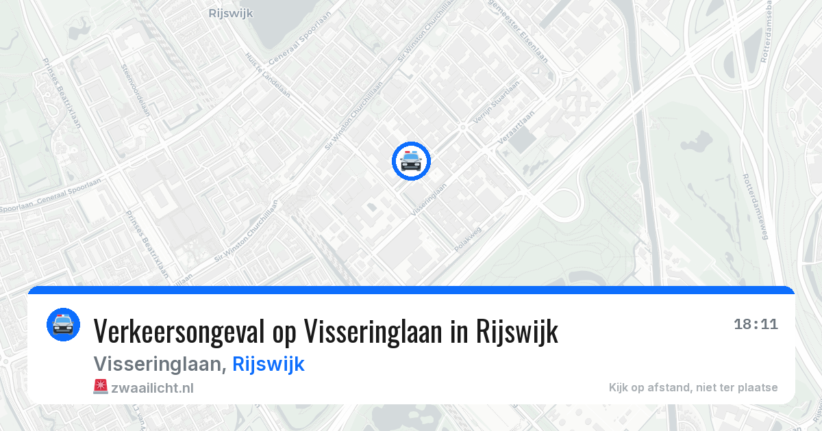 Verkeersongeval op Visseringlaan in Rijswijk — 3 jul 2026