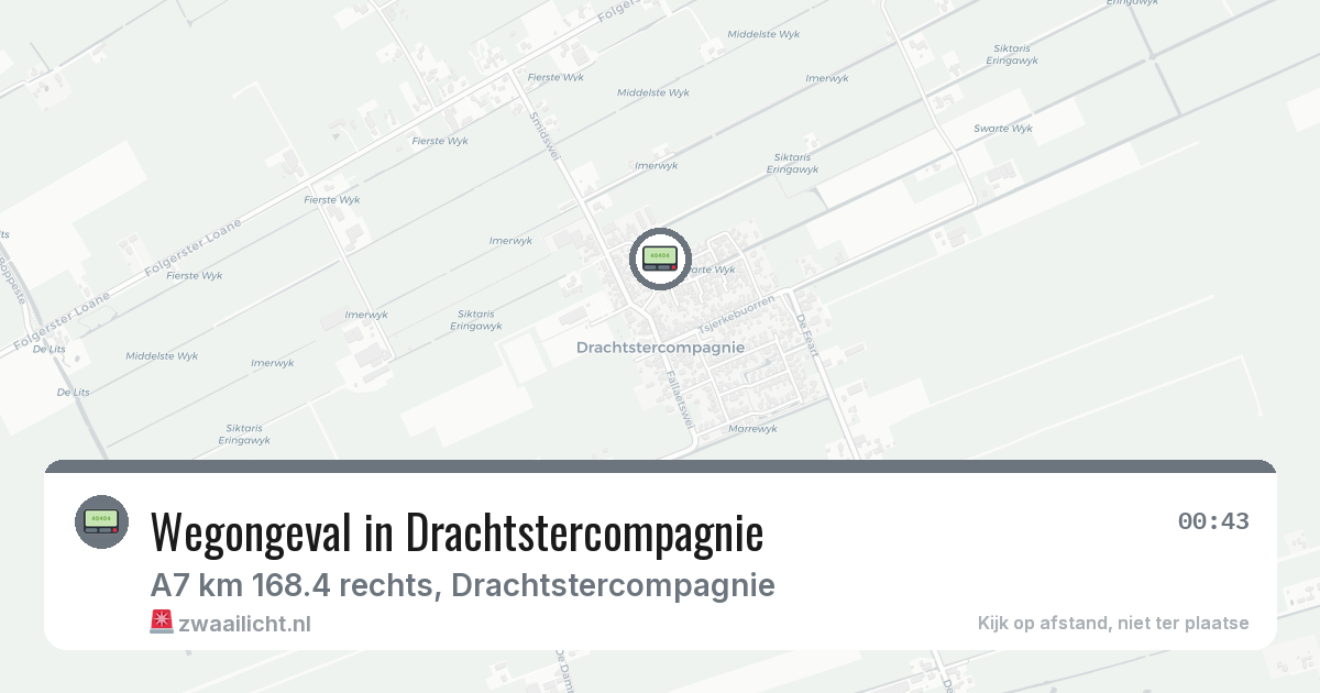 Wegongeval in Drachtstercompagnie — 29 jan 2026
