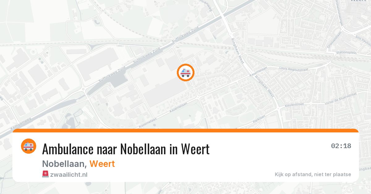 Ambulance naar Nobellaan in Weert — 5 jul 2026