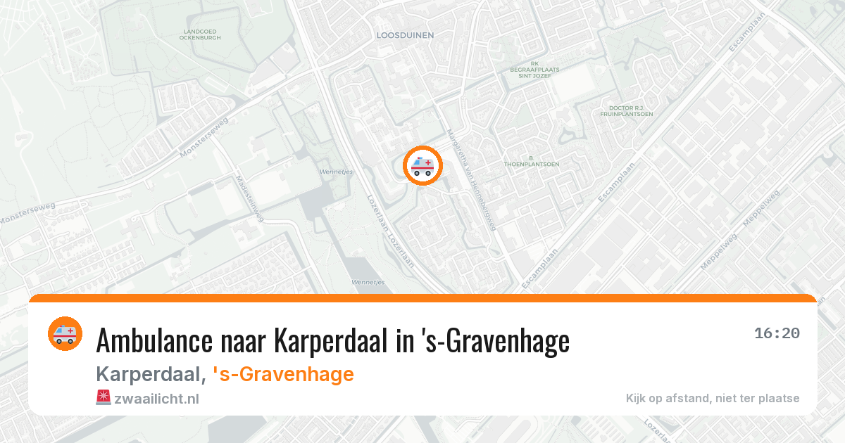 Ambulance naar Karperdaal in 's-Gravenhage — 10 apr 2026