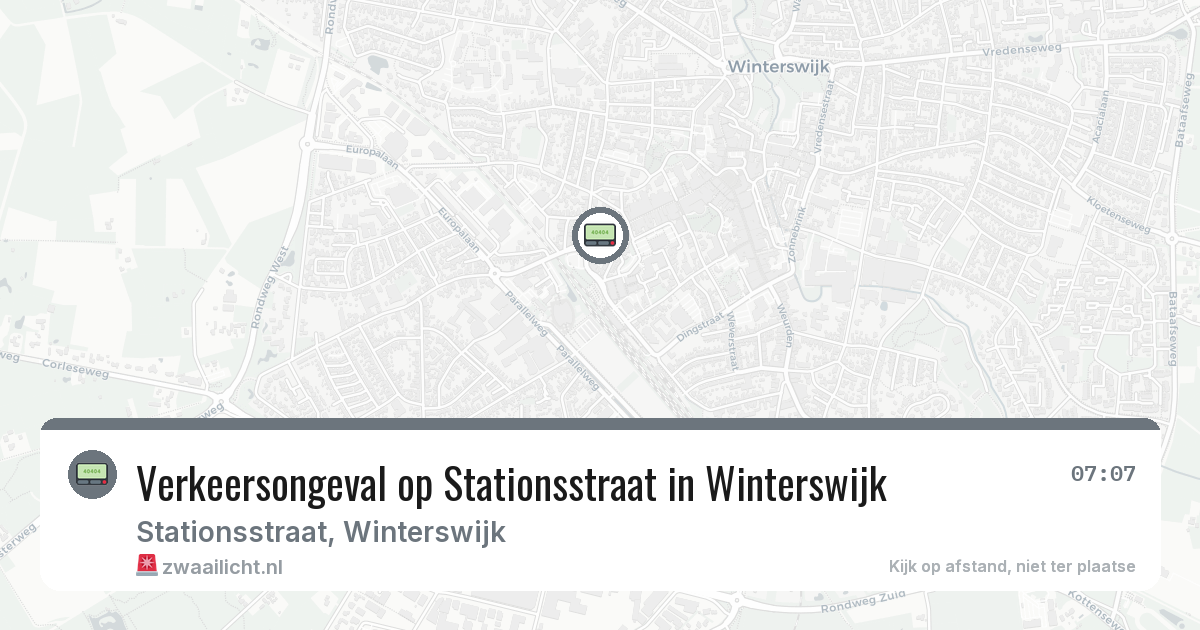 Verkeersongeval op Stationsstraat in Winterswijk — 27 mei 2026