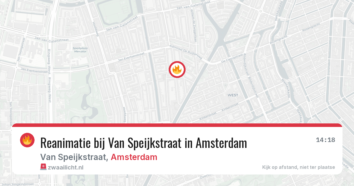Reanimatie bij Van Speijkstraat in Amsterdam — 2 jun 2026