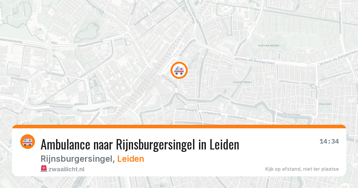 Ambulance naar Rijnsburgersingel in Leiden — 29 jan 2026