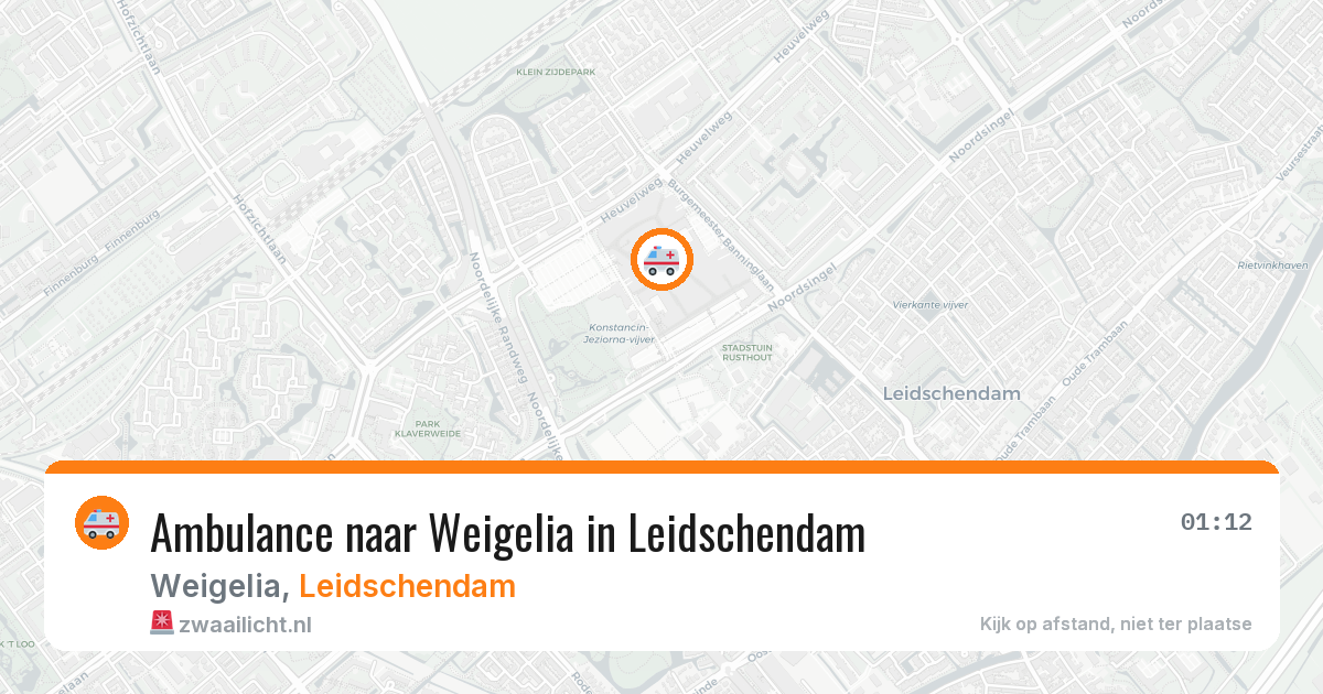Ambulance naar Weigelia in Leidschendam — 22 mei 2026
