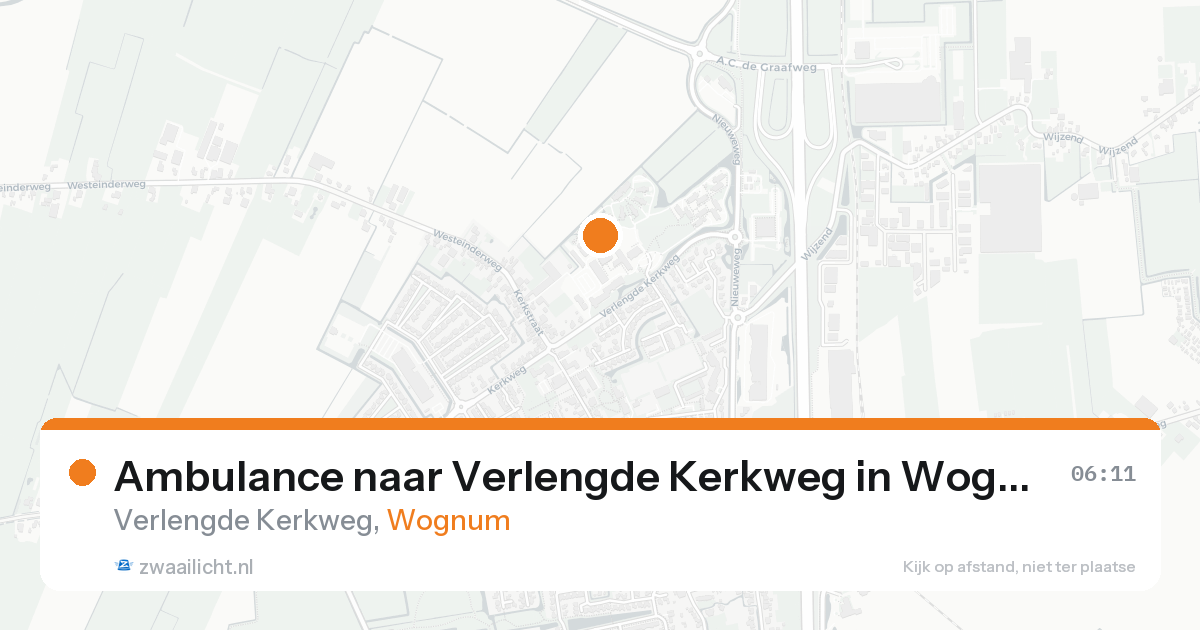 Ambulance naar Verlengde Kerkweg in Wognum — 31 jan 2026