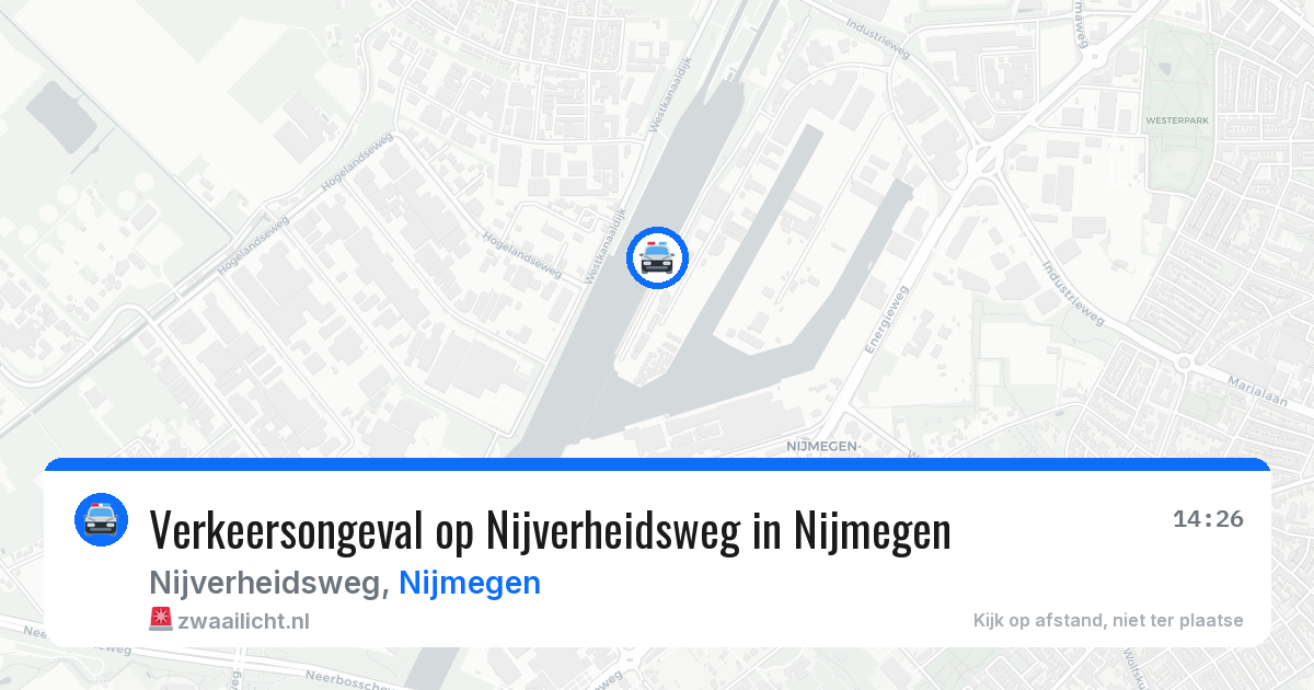 Verkeersongeval op Nijverheidsweg in Nijmegen — 28 jun 2026