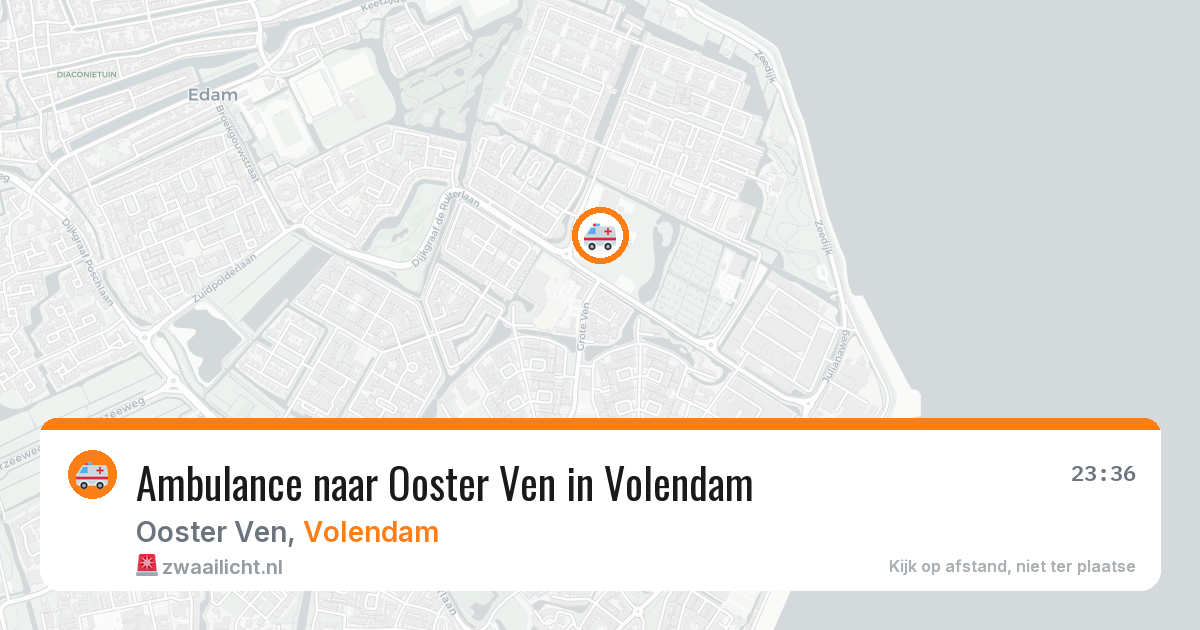 Ambulance naar Ooster Ven in Volendam — 22 mei 2026