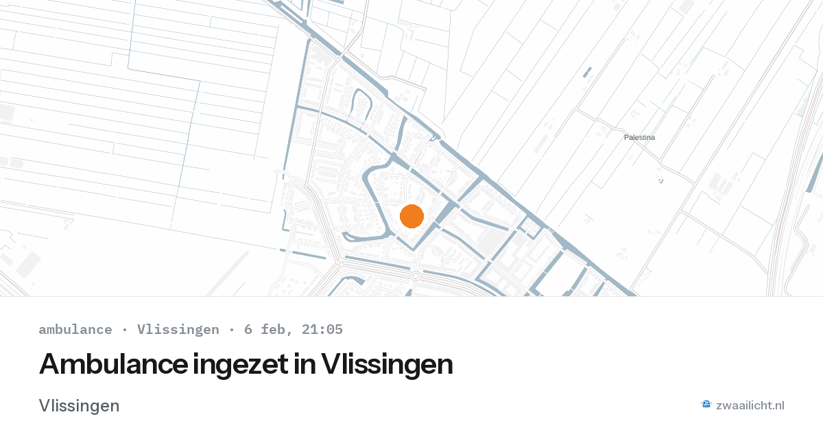 Ambulance ingezet in Vlissingen — 6 feb 2026