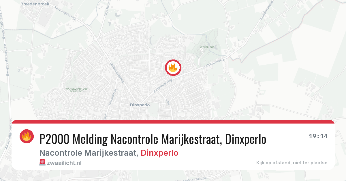 P2000 Melding Nacontrole Marijkestraat, Dinxperlo — 4 feb 2026