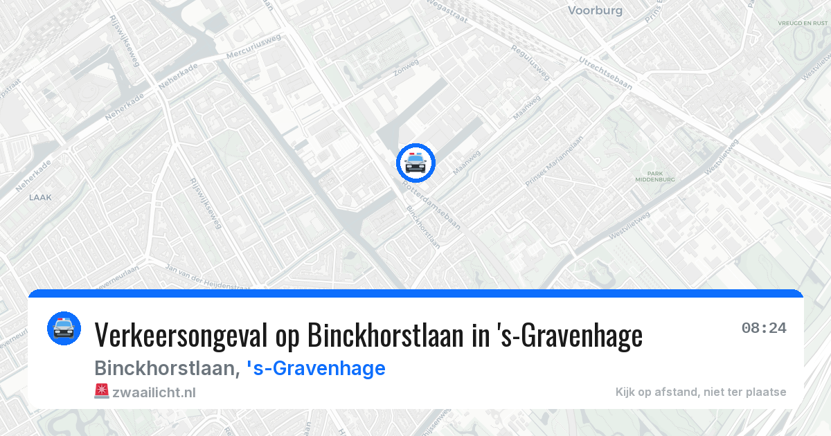 Verkeersongeval op Binckhorstlaan in 's-Gravenhage — 11 mei 2026