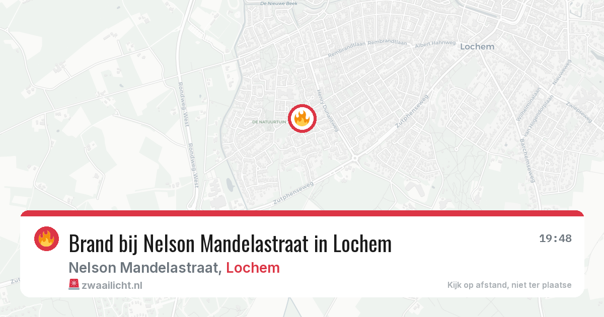 Brand bij Nelson Mandelastraat in Lochem — 6 aug 2026