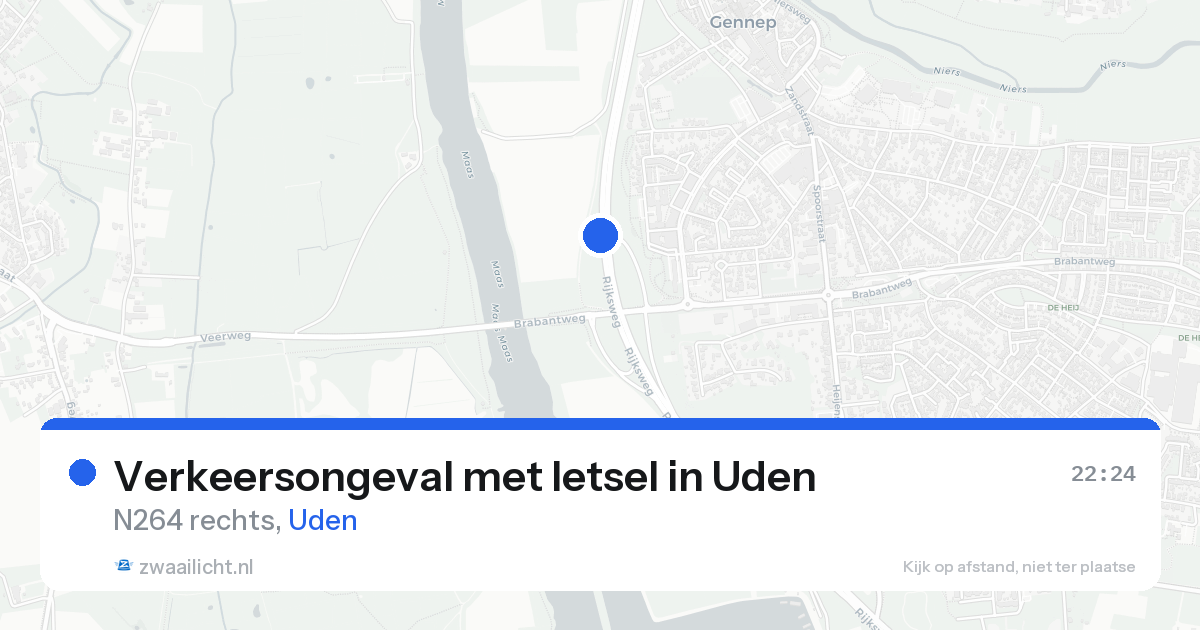 Verkeersongeval met letsel in Uden — 15 aug 2026
