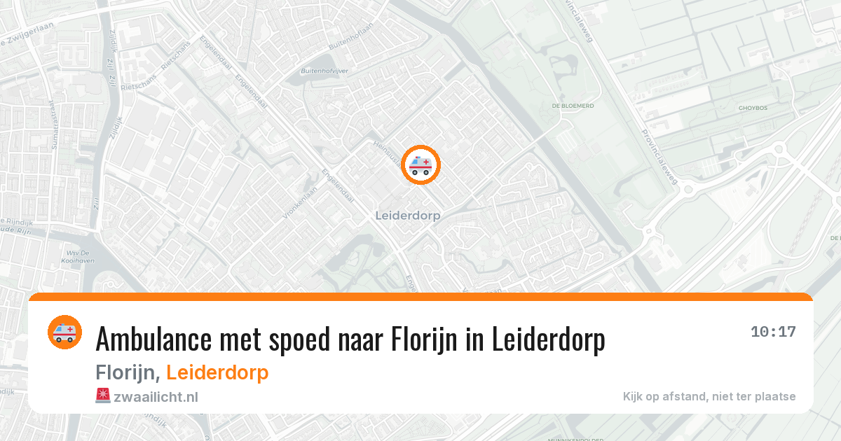 Ambulance met spoed naar Florijn in Leiderdorp — 31 jul 2026