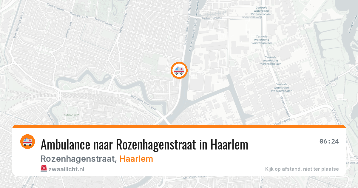 Ambulance naar Rozenhagenstraat in Haarlem — 25 mrt 2026