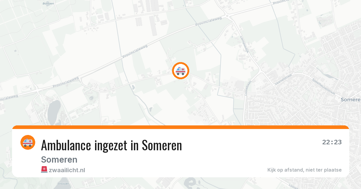 Ambulance ingezet in Someren — 28 mrt 2026