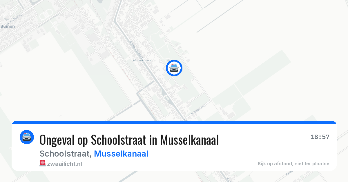 Ongeval op Schoolstraat in Musselkanaal — 30 jul 2026