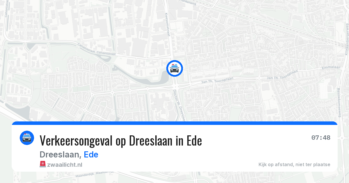 Verkeersongeval op Dreeslaan in Ede — 7 apr 2026
