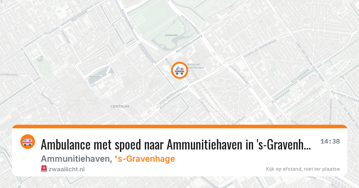 Ambulance met spoed naar Ammunitiehaven in 's-Gravenhage — 5 apr 2026