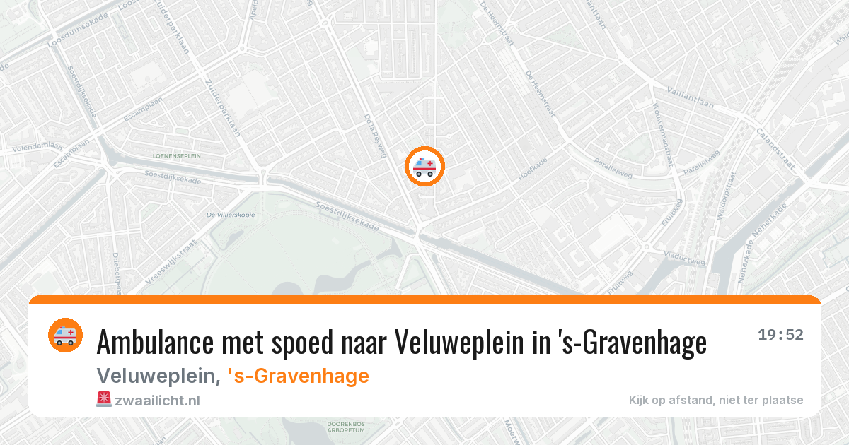 Ambulance met spoed naar Veluweplein in 's-Gravenhage — 28 feb 2026