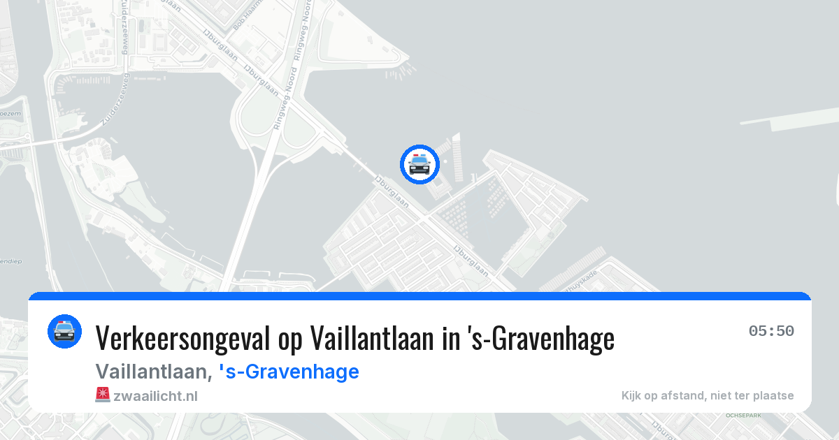 Verkeersongeval op Vaillantlaan in 's-Gravenhage — 21 mrt 2026
