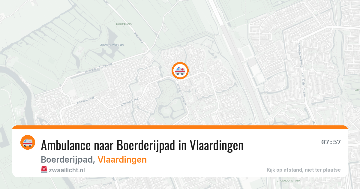 Ambulance naar Boerderijpad in Vlaardingen — 29 jun 2026