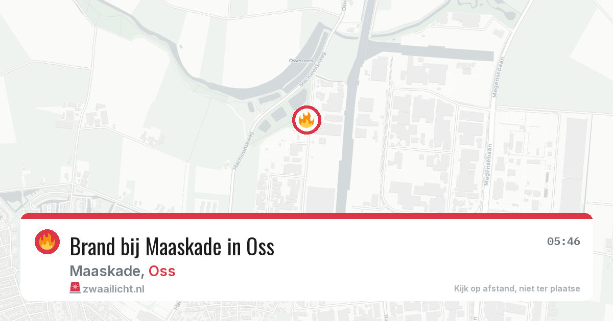 Brand bij Maaskade in Oss — 22 jan 2026
