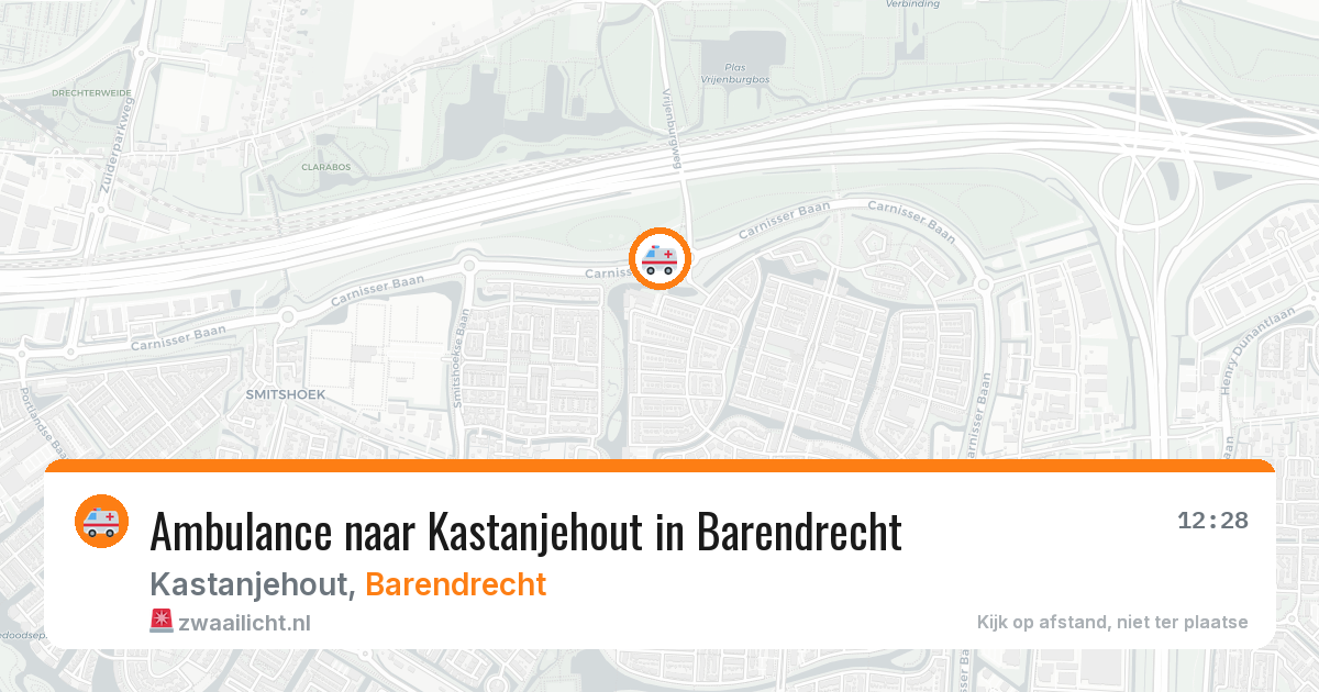 Ambulance naar Kastanjehout in Barendrecht — 29 jun 2026
