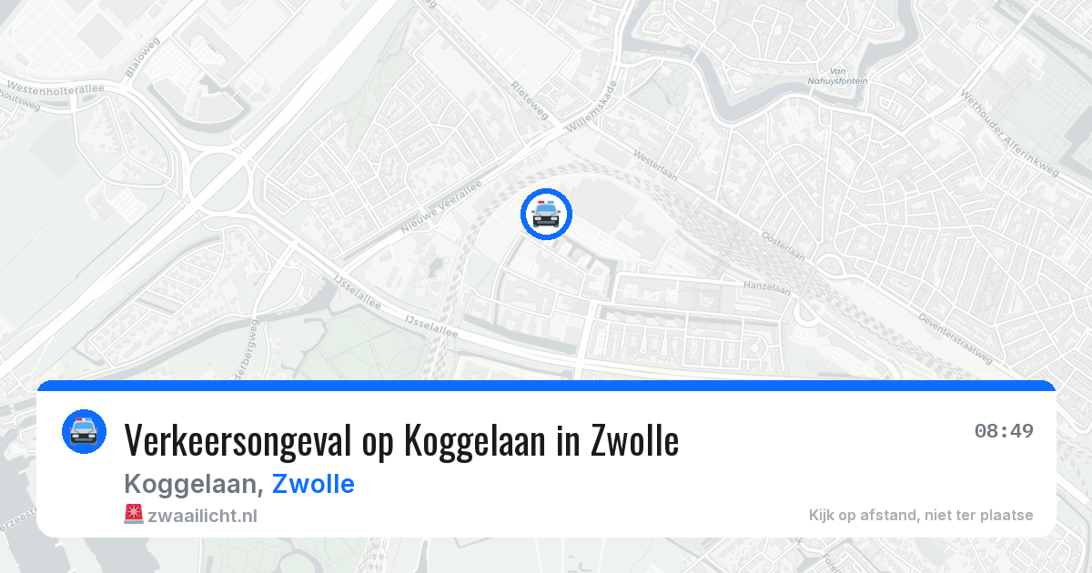 Verkeersongeval op Koggelaan in Zwolle — 18 jun 2026