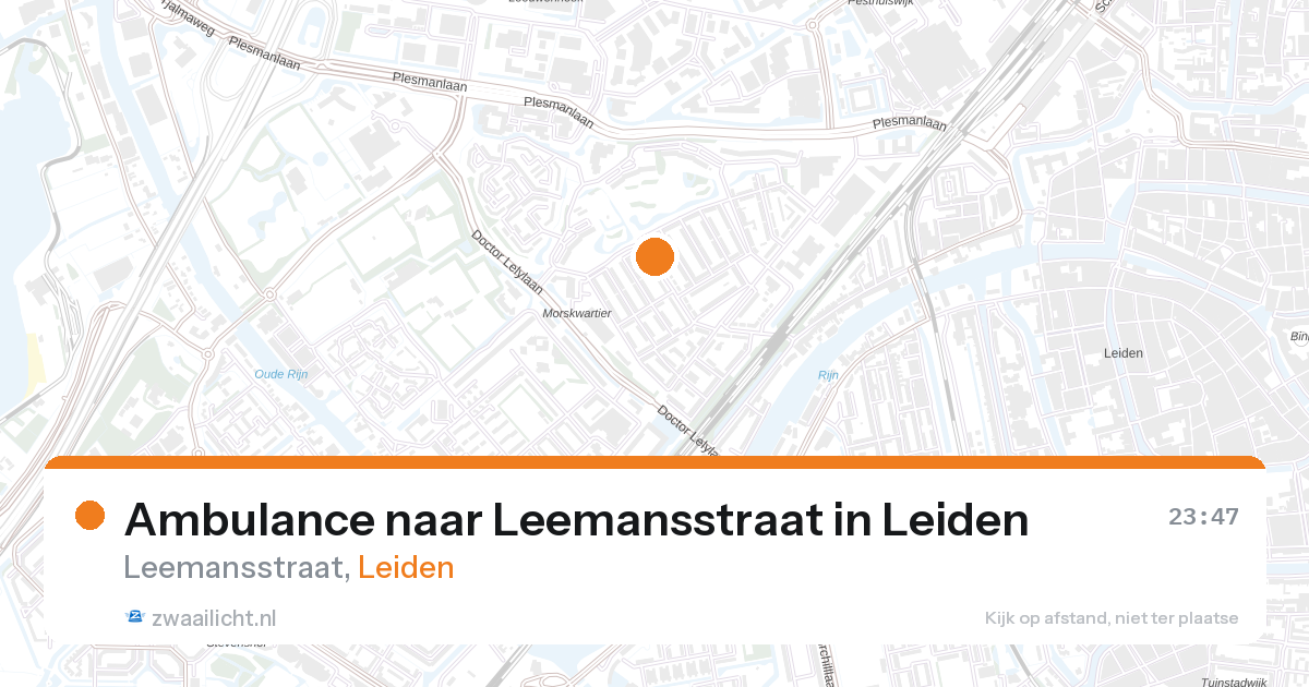 Ambulance naar Leemansstraat in Leiden — 2 feb 2026