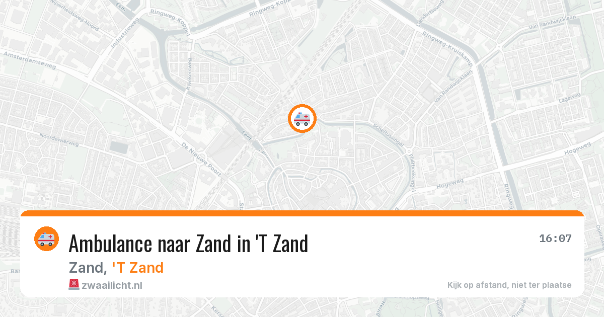 Ambulance naar Zand in 'T Zand — 14 mei 2026