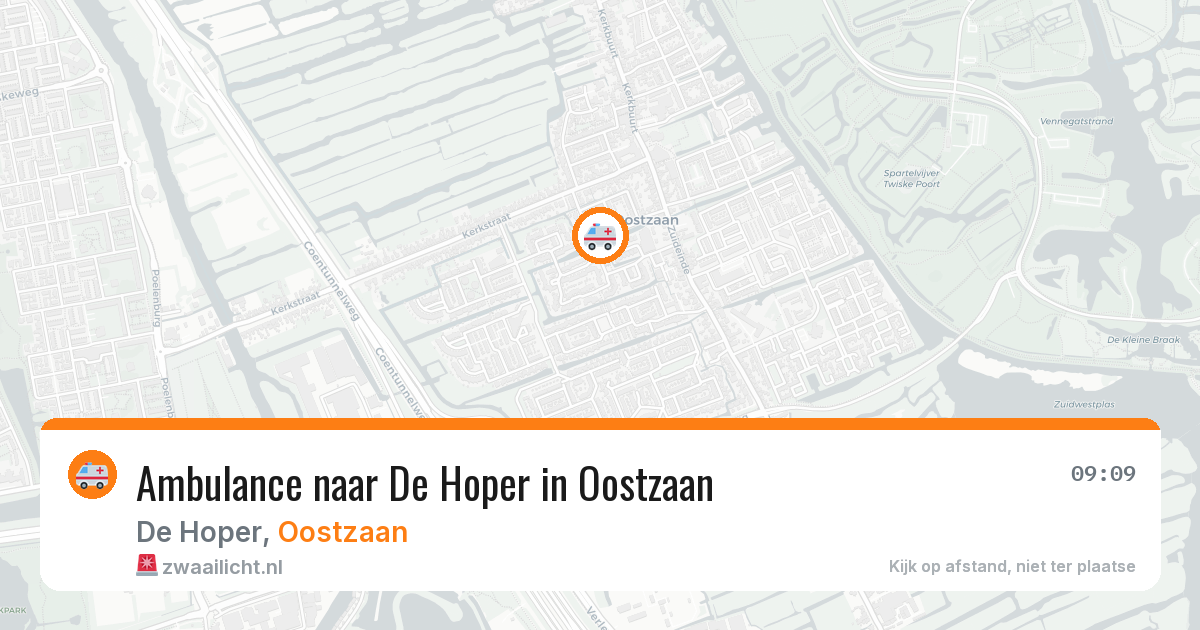 Ambulance naar De Hoper in Oostzaan — 9 mei 2026