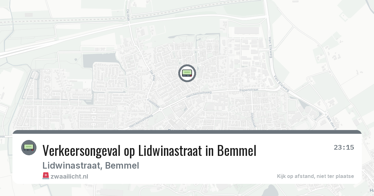 Verkeersongeval op Lidwinastraat in Bemmel — 17 mei 2026