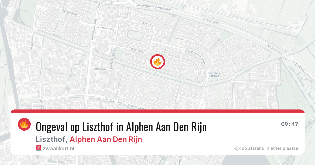 Ongeval op Liszthof in Alphen Aan Den Rijn — 18 mei 2026
