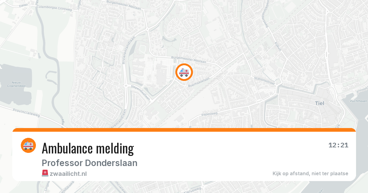 Ambulance melding — 6 jul 2026