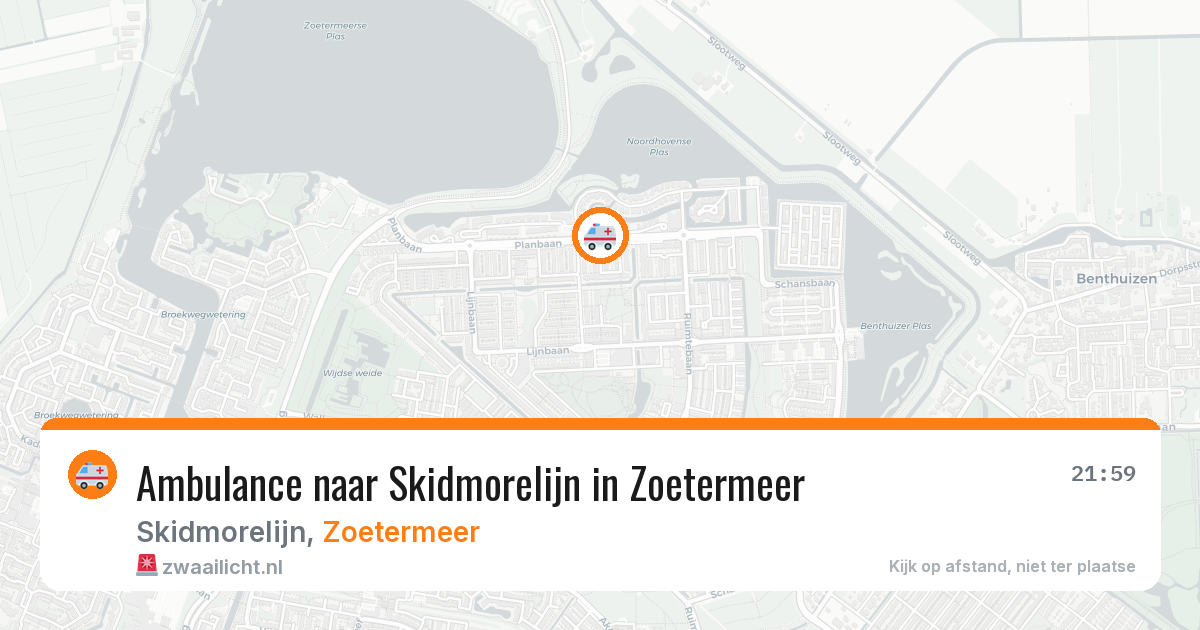 Ambulance naar Skidmorelijn in Zoetermeer — 29 mei 2026