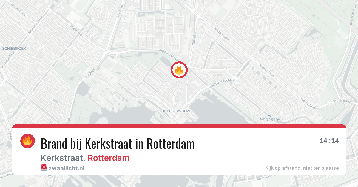 Brand bij Kerkstraat in Rotterdam — 29 jan 2026
