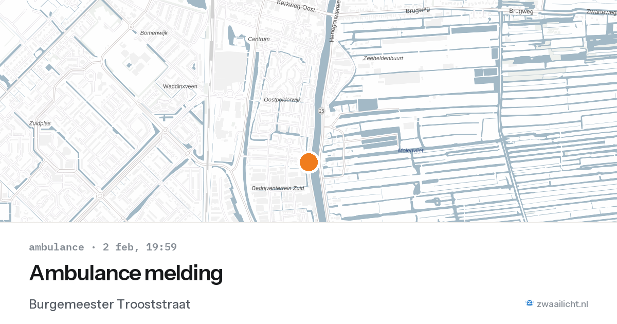 Ambulance melding — 2 feb 2026
