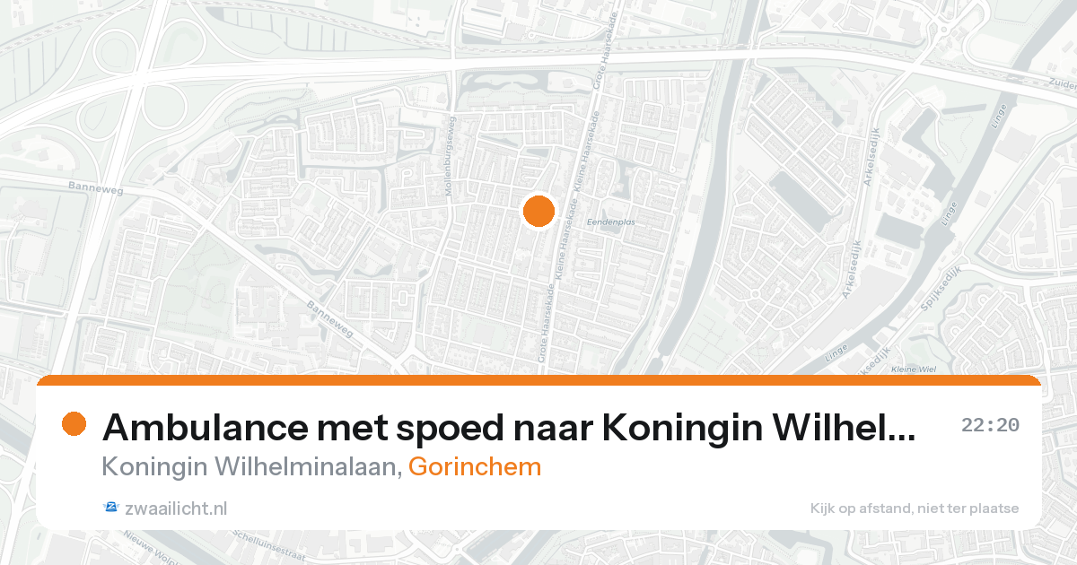 Ambulance met spoed naar Koningin Wilhelminalaan in Gorinchem — 7 feb 2026