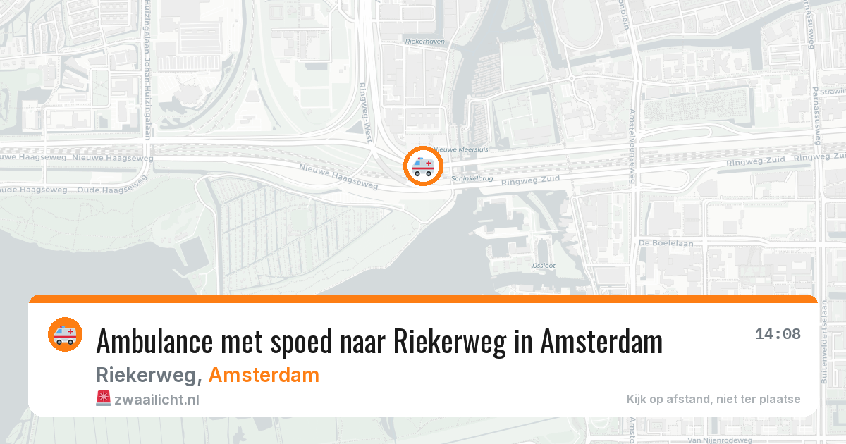 Ambulance met spoed naar Riekerweg in Amsterdam — 1 apr 2026