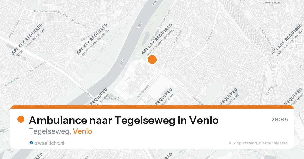 Ambulance naar Tegelseweg in Venlo — 24 aug 2026