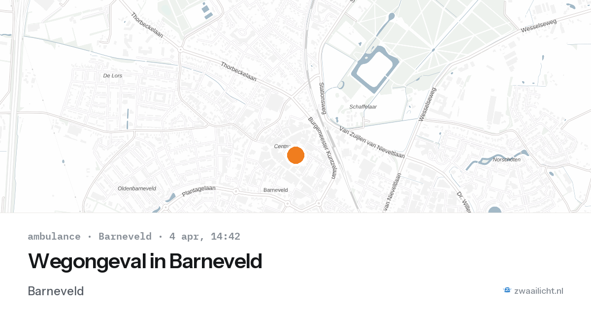 Wegongeval in Barneveld — 4 apr 2026