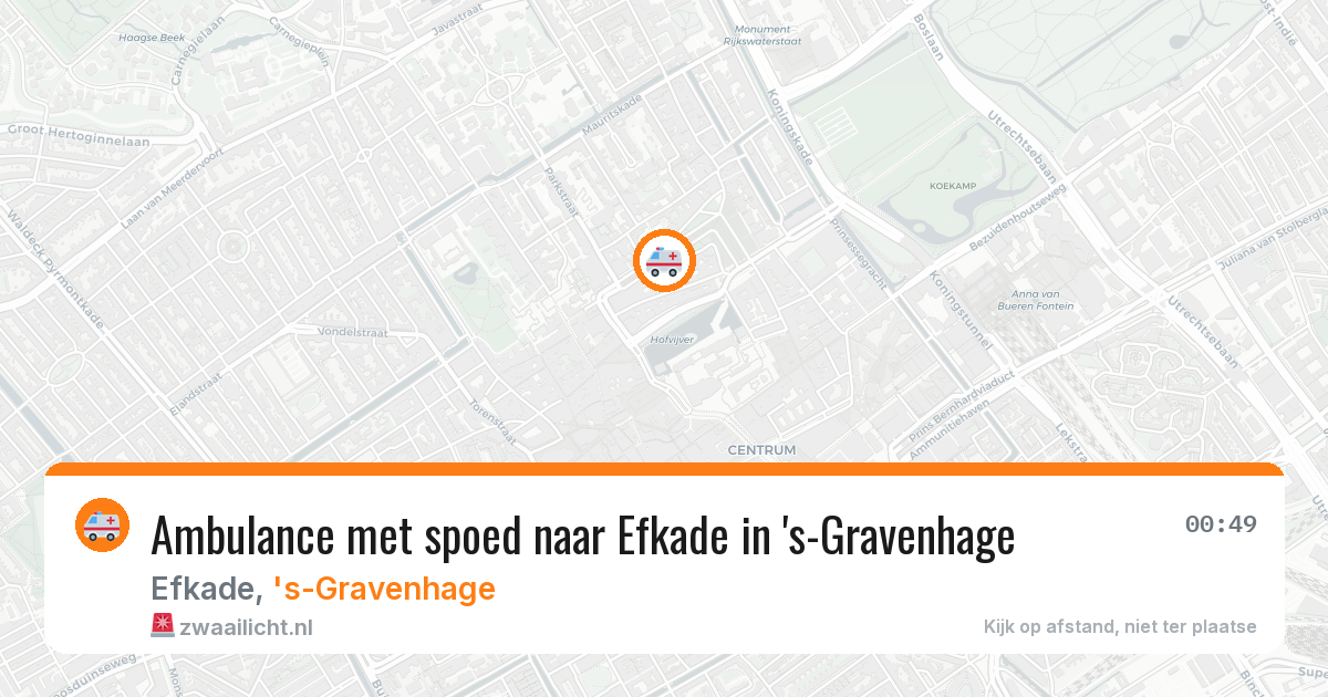 Ambulance met spoed naar Efkade in 's-Gravenhage — 31 jan 2026