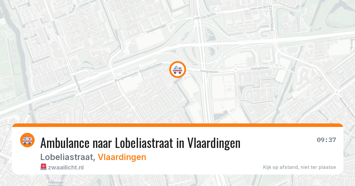 Ambulance naar Lobeliastraat in Vlaardingen — 17 mrt 2026