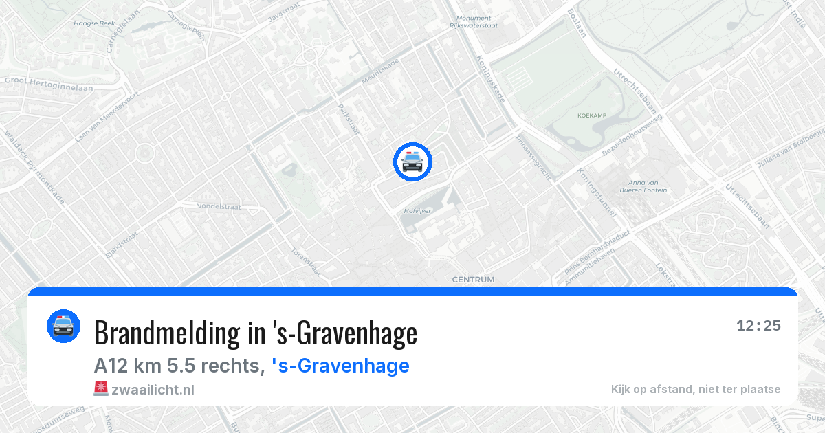 Brandmelding in 's-Gravenhage — 21 jun 2026