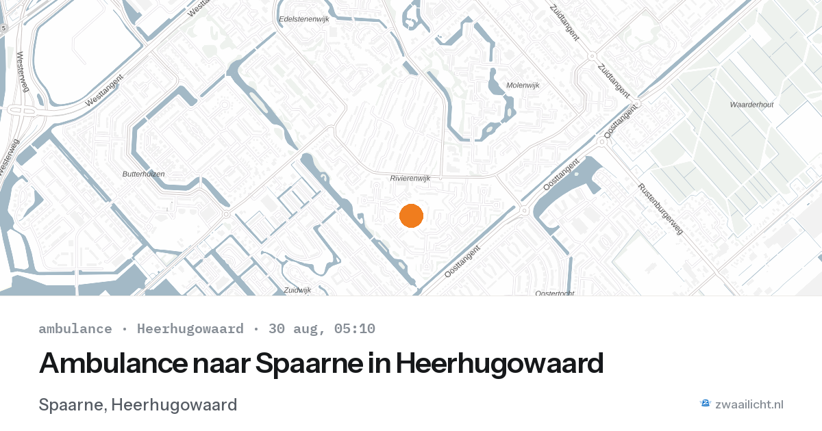 Ambulance naar Spaarne in Heerhugowaard — 30 aug 2026