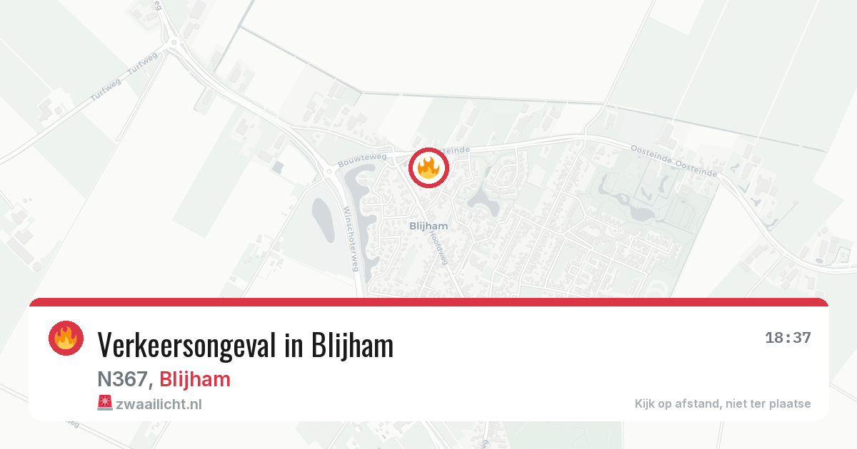 Verkeersongeval in Blijham — 8 apr 2026
