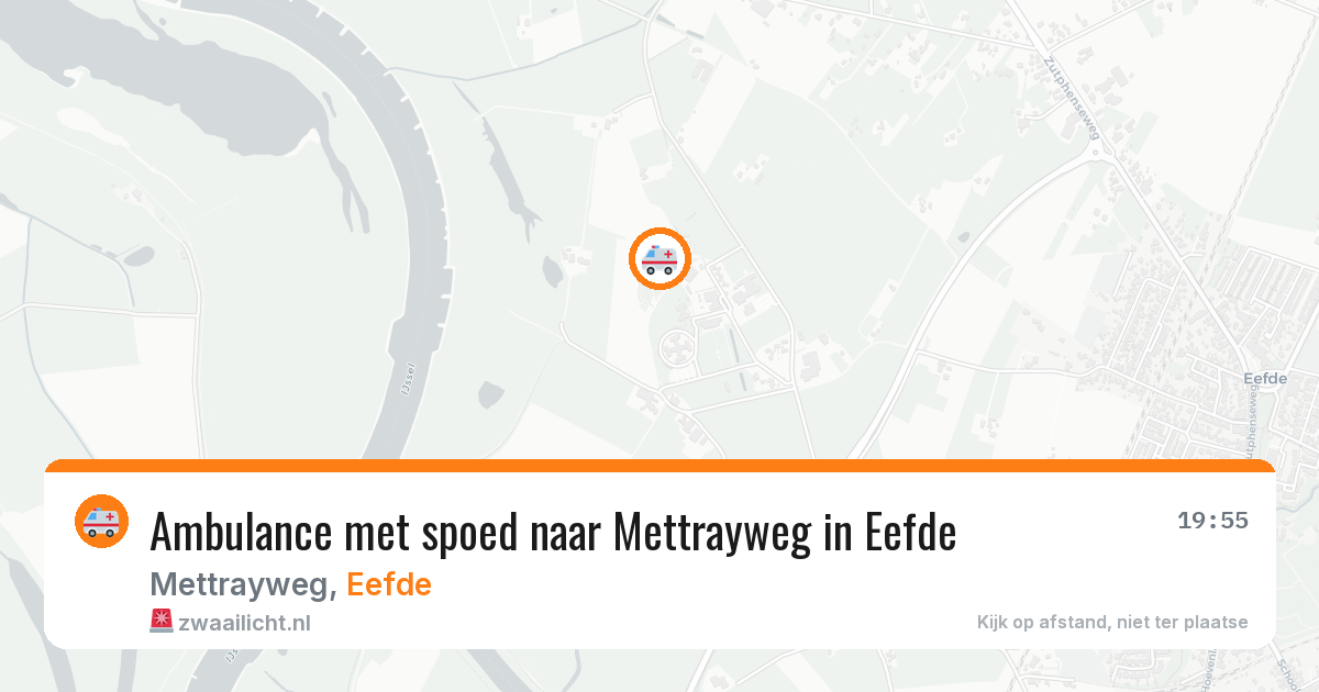 Ambulance met spoed naar Mettrayweg in Eefde — 29 jul 2026