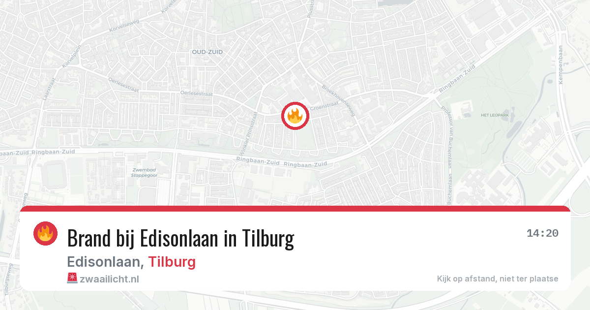 Brand bij Edisonlaan in Tilburg — 23 jun 2026