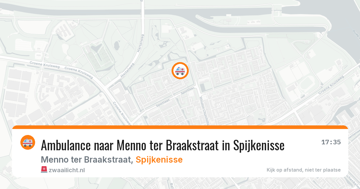 Ambulance naar Menno ter Braakstraat in Spijkenisse — 2 aug 2026